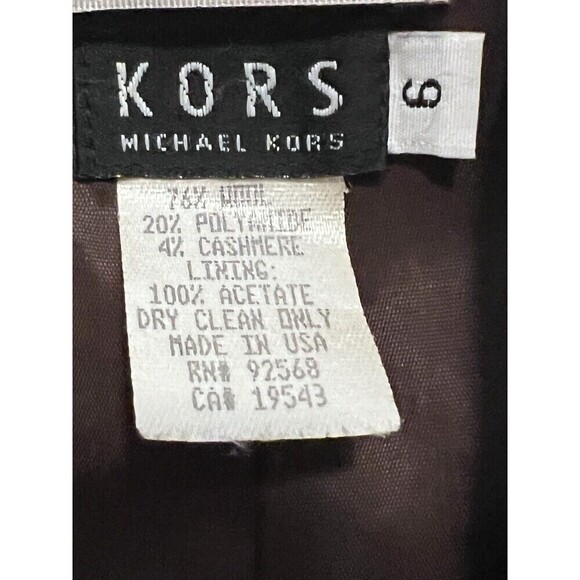 Michael Kors Vintage 90’s Double Breasted USA Made Wool Cashmere Pea Coat - Picture 4 of 11